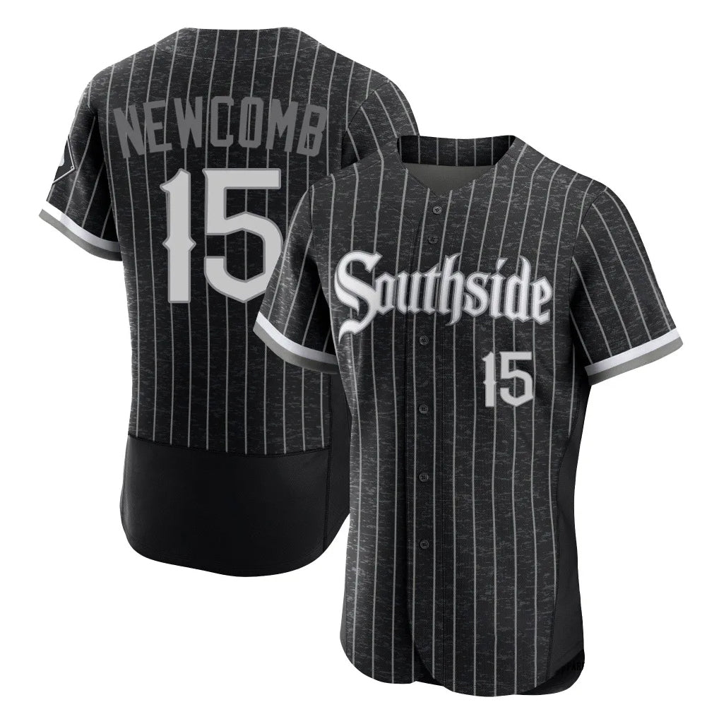 MATTH C.White Sox #15 Sean Newcomb Player Black City Connect Limited Elite Home Stitched Jerseys