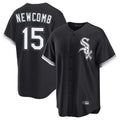 MATTH C.White Sox #15 Sean Newcomb Player Black Home Game Stitched Jerseys