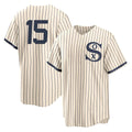 MATTH C.White Sox #15 Sean Newcomb Player Cream Field of Dreams Home Game Stitched Jerseys