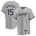 MATTH C.White Sox #15 Sean Newcomb Player Gray Home Game Stitched Jerseys