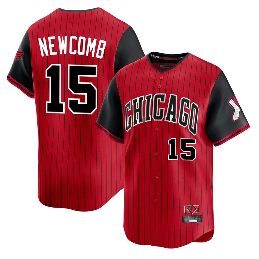 MATTH C.White Sox #15 Sean Newcomb Player Red City Connect Limited Home Stitched Jerseys