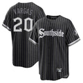 MATTH C.White Sox #20 Miguel Vargas Player Black City Connect Home Game Stitched Jerseys