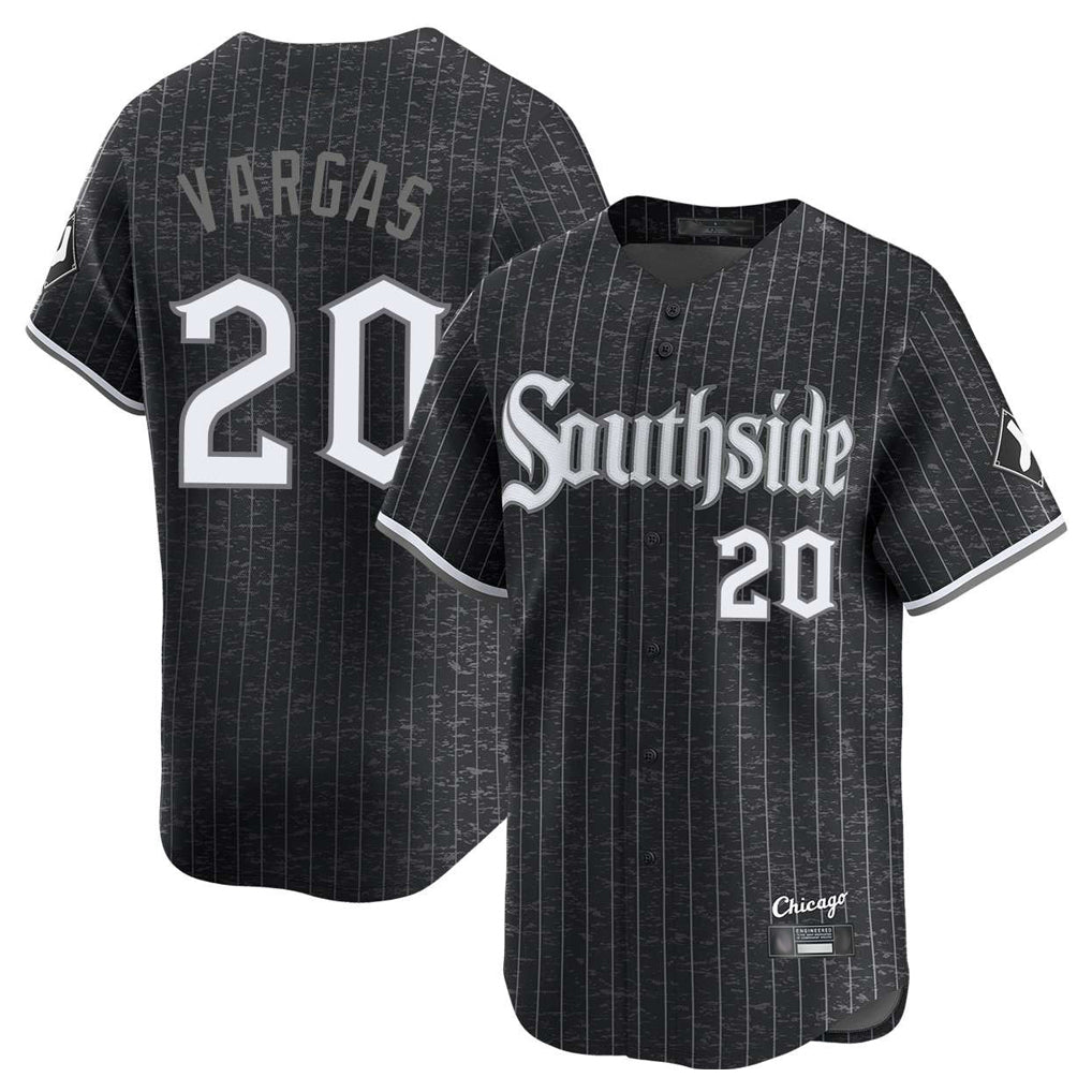MATTH C.White Sox #20 Miguel Vargas Player Black City Connect Limited Home Stitched Jerseys