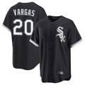 MATTH C.White Sox #20 Miguel Vargas Player Black Home Game Stitched Jerseys