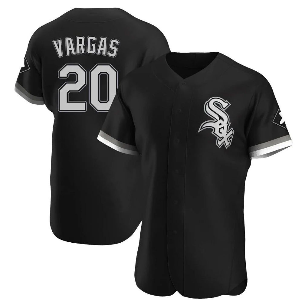 MATTH C.White Sox #20 Miguel Vargas Player Black Limited Elite Home Stitched Jerseys