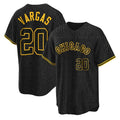 MATTH C.White Sox #20 Miguel Vargas Player Black Snake Skin City Home Game Stitched Jerseys