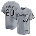 MATTH C.White Sox #20 Miguel Vargas Player Gray Road Limited Home Stitched Jerseys