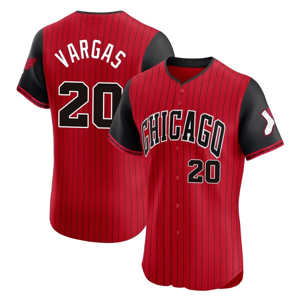MATTH C.White Sox #20 Miguel Vargas Player Red City Connect Limited Elite Home Stitched Jerseys