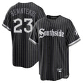 MATTH C.White Sox #23 Andrew Benintendi Player Black City Connect Home Game Stitched Jerseys