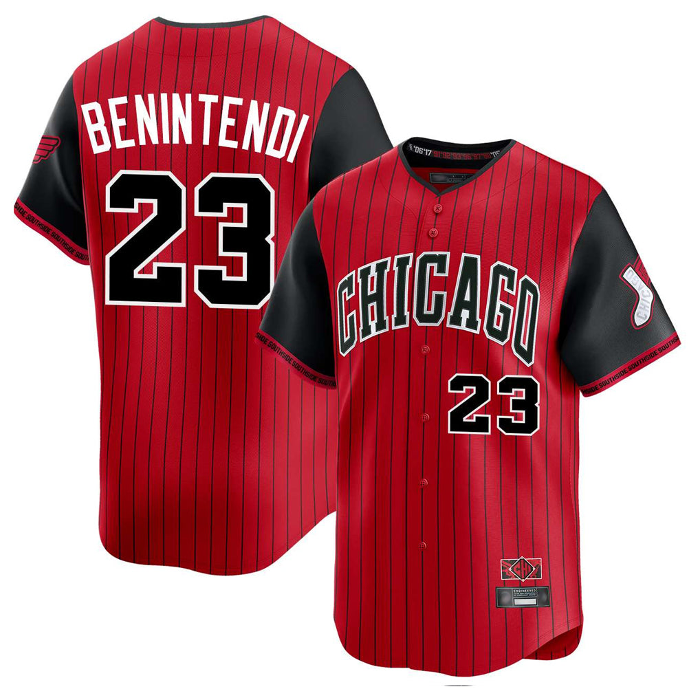 MATTH C.White Sox #23 Andrew Benintendi Player Red City Connect Limited Home Stitched Jerseys