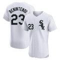 MATTH C.White Sox #23 Andrew Benintendi Player White Stripe Limited Elite Home Stitched Jerseys