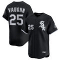 MATTH C.White Sox #25 Andrew Vaughn Player Black Limited Home Stitched Jerseys