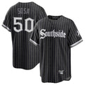 MATTH C.White Sox #50 Lenyn Sosa Player Black City Connect Home Game Stitched Jerseys