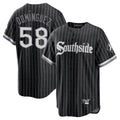 MATTH C.White Sox #58 Seranthony Dom¡§anguez Player Black City Connect Home Game Stitched Jerseys