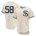 MATTH C.White Sox #58 Seranthony Dom¡§anguez Player Cream Field of Dreams Limited Elite Home Stitched Jerseys