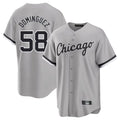 MATTH C.White Sox #58 Seranthony Dom¡§anguez Player Gray Home Game Stitched Jerseys