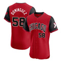 MATTH C.White Sox #58 Seranthony Dom¡§anguez Player Red City Connect Limited Elite Home Stitched Jerseys