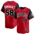 MATTH C.White Sox #58 Seranthony Dom¡§anguez Player Red City Connect Limited Home Stitched Jerseys