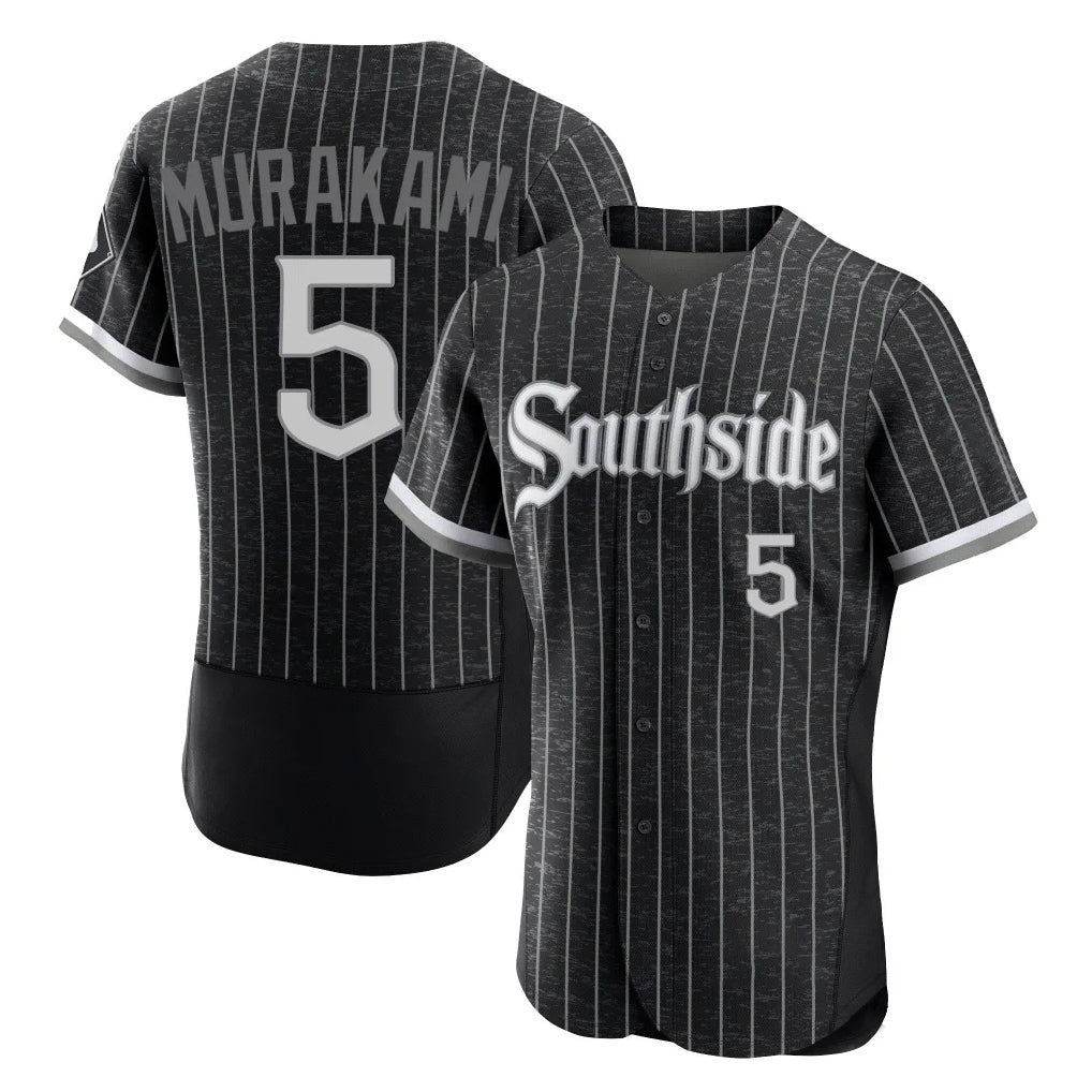 MATTH C.White Sox #5 Munetaka Murakami Player Black City Connect Limited Elite Home Stitched Jerseys