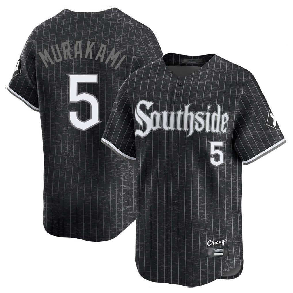MATTH C.White Sox #5 Munetaka Murakami Player Black City Connect Limited Home Stitched Jerseys