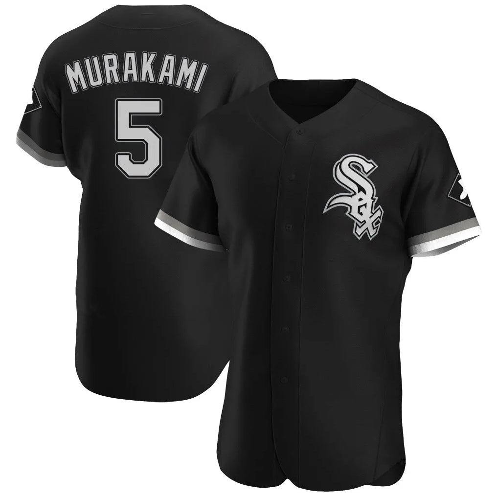 MATTH C.White Sox #5 Munetaka Murakami Player Black Limited Elite Home Stitched Jerseys