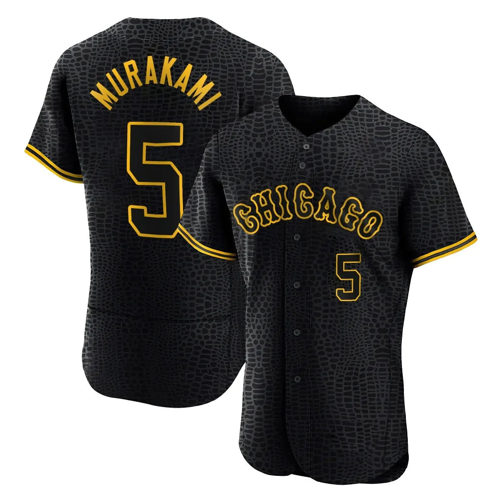 MATTH C.White Sox #5 Munetaka Murakami Player Black Snake Skin City Limited Elite Home Stitched Jerseys