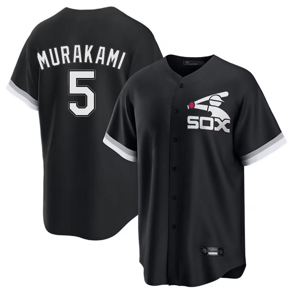MATTH C.White Sox #5 Munetaka Murakami Player Black Spring Training Game Stitched Jerseys