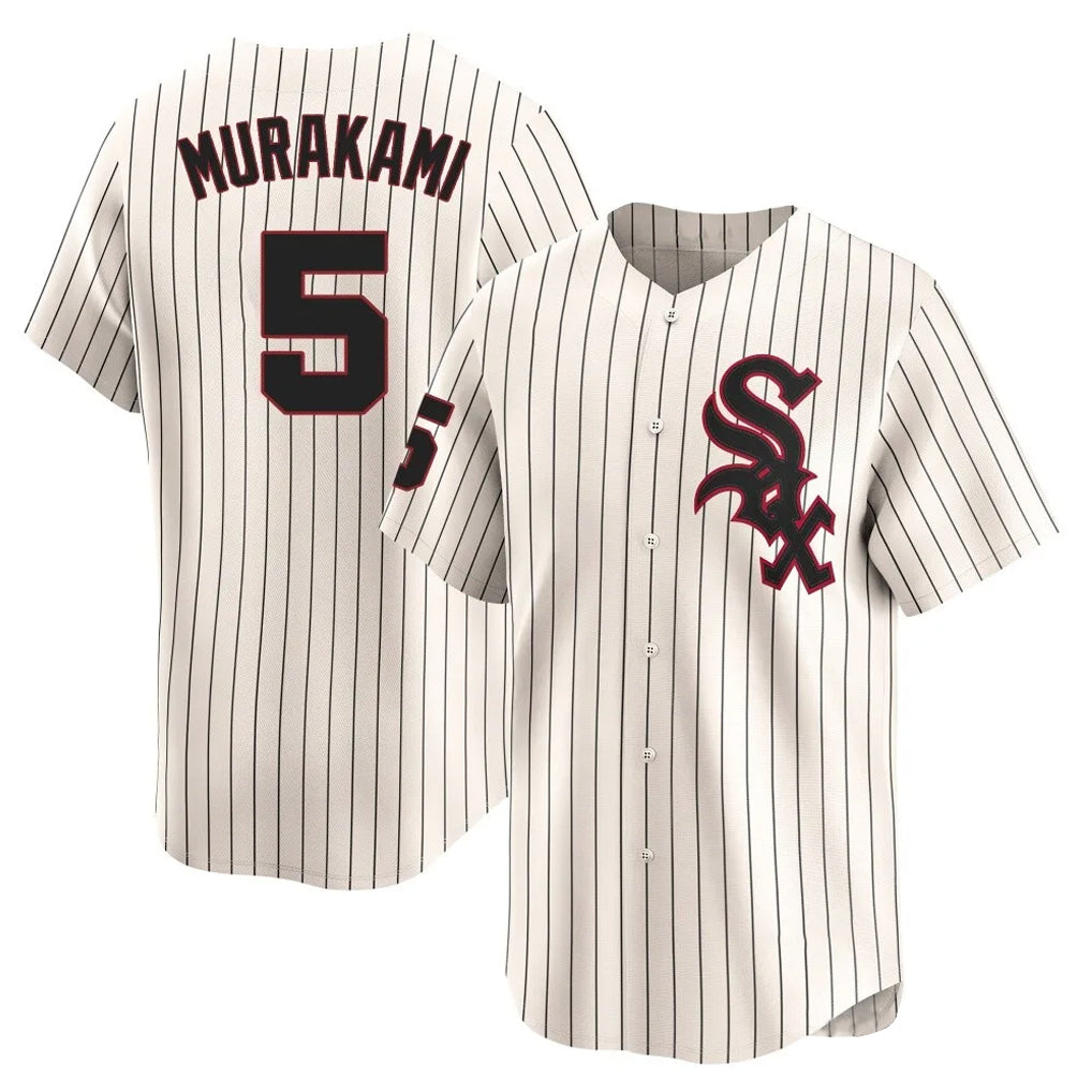 MATTH C.White Sox #5 Munetaka Murakami Player Cream Cooperstown Collection Limited Home Stitched Jerseys
