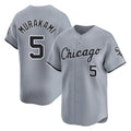 MATTH C.White Sox #5 Munetaka Murakami Player Gray Road Limited Home Stitched Jerseys