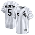 MATTH C.White Sox #5 Munetaka Murakami Player White Stripe Limited Home Stitched Jerseys
