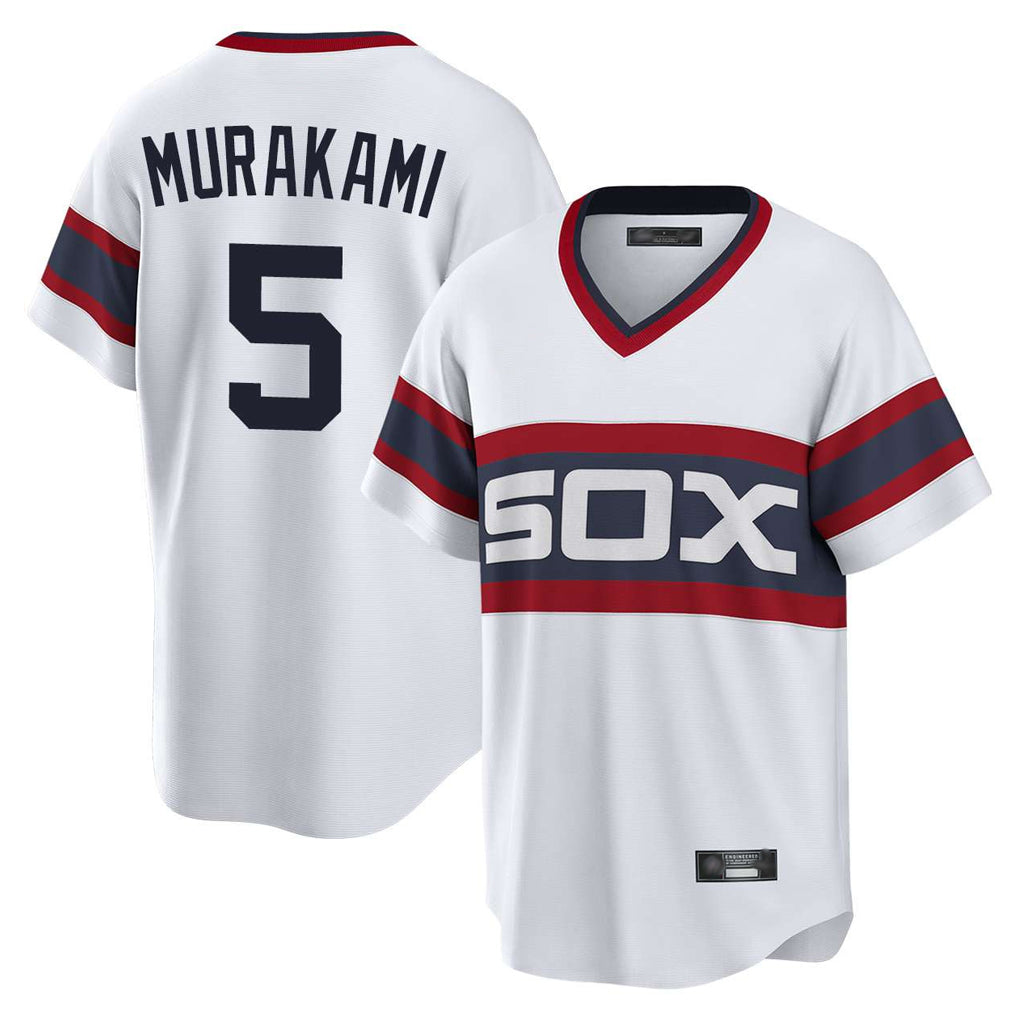 MATTH C.White Sox #5 Munetaka Murakami Player White T-shirt Home Game Stitched Jerseys
