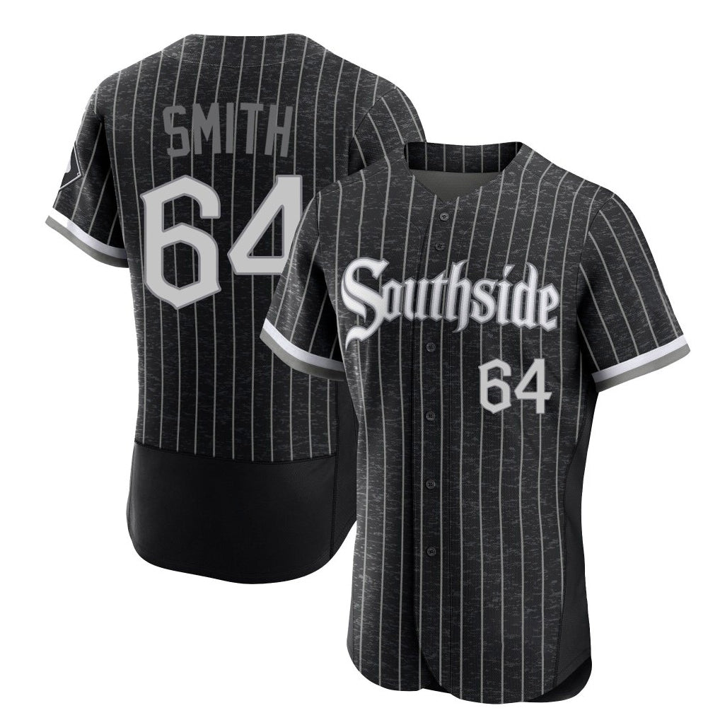 MATTH C.White Sox #64 Shane Smith Player Black City Connect Limited Elite Home Stitched Jerseys