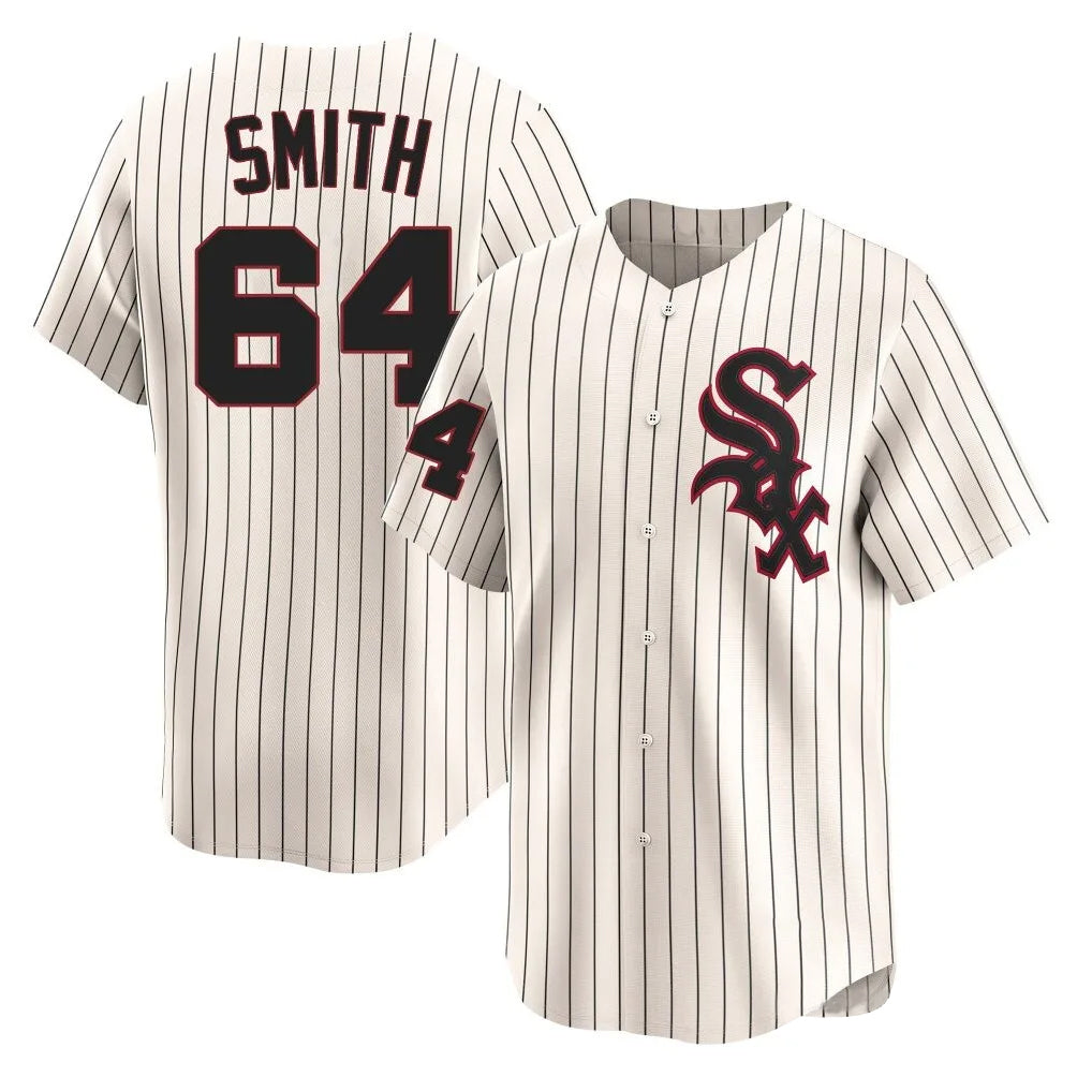 MATTH C.White Sox #64 Shane Smith Player Cream Cooperstown Collection Limited Home Stitched Jerseys