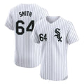 MATTH C.White Sox #64 Shane Smith Player White Stripe Limited Elite Home Stitched Jerseys