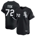 MATTH C.White Sox #72 Carlton Fisk Player Black Limited Home Stitched Jerseys
