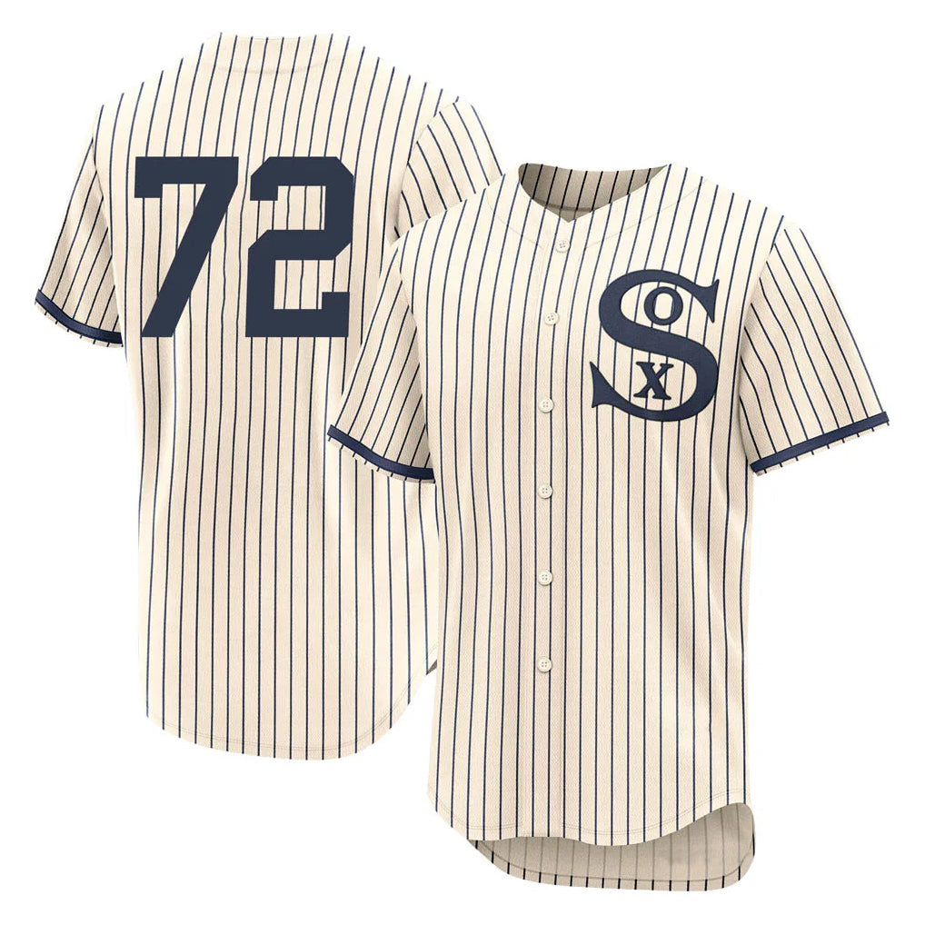 MATTH C.White Sox #72 Carlton Fisk Player Cream Field of Dreams Limited Elite Home Stitched Jerseys
