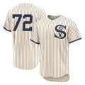 MATTH C.White Sox #72 Carlton Fisk Player Cream Field of Dreams Limited Elite Home Stitched Jerseys