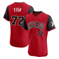 MATTH C.White Sox #72 Carlton Fisk Player Red City Connect Limited Elite Home Stitched Jerseys