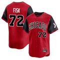 MATTH C.White Sox #72 Carlton Fisk Player Red City Connect Limited Home Stitched Jerseys