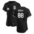 MATTH C.White Sox #88 Luis Robert Jr Player Black Limited Elite Home Stitched Jerseys