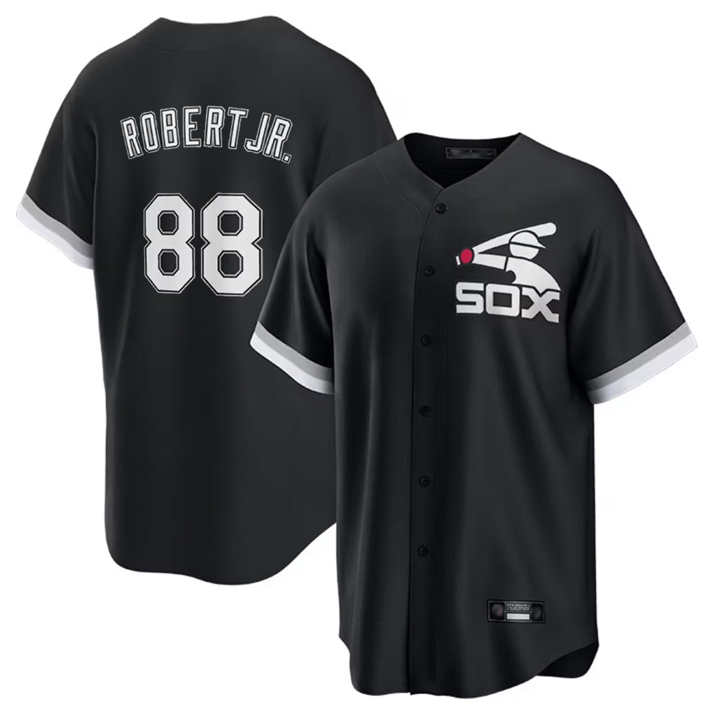 MATTH C.White Sox #88 Luis Robert Jr Player Black Spring Training Game Stitched Jerseys