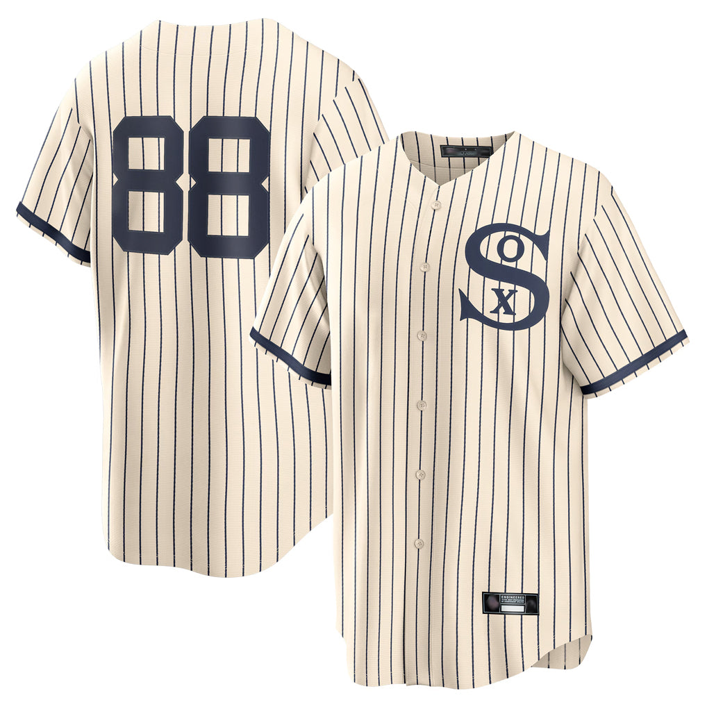 MATTH C.White Sox #88 Luis Robert Jr Player Cream Field of Dreams Home Game Stitched Jerseys