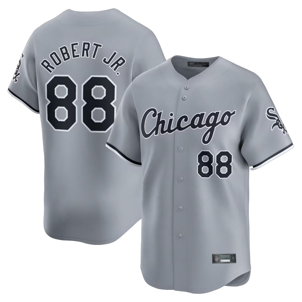 MATTH C.White Sox #88 Luis Robert Jr Player Gray Road Limited Home Stitched Jerseys