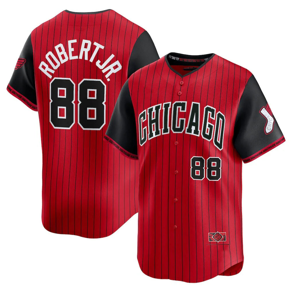 MATTH C.White Sox #88 Luis Robert Jr Player Red City Connect Limited Home Stitched Jerseys