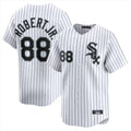 MATTH C.White Sox #88 Luis Robert Jr Player White Stripe Limited Home Stitched Jerseys