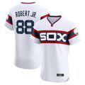 MATTH C.White Sox #88 Luis Robert Jr Player White T-shirt Limited Elite Home Stitched Jerseys