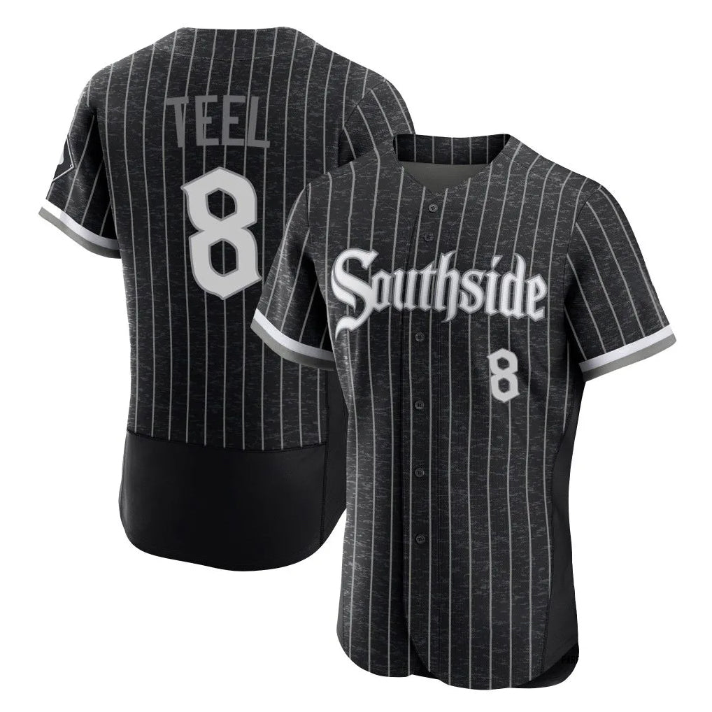 MATTH C.White Sox #8 Kyle Teel Player Black City Connect Limited Elite Home Stitched Jerseys