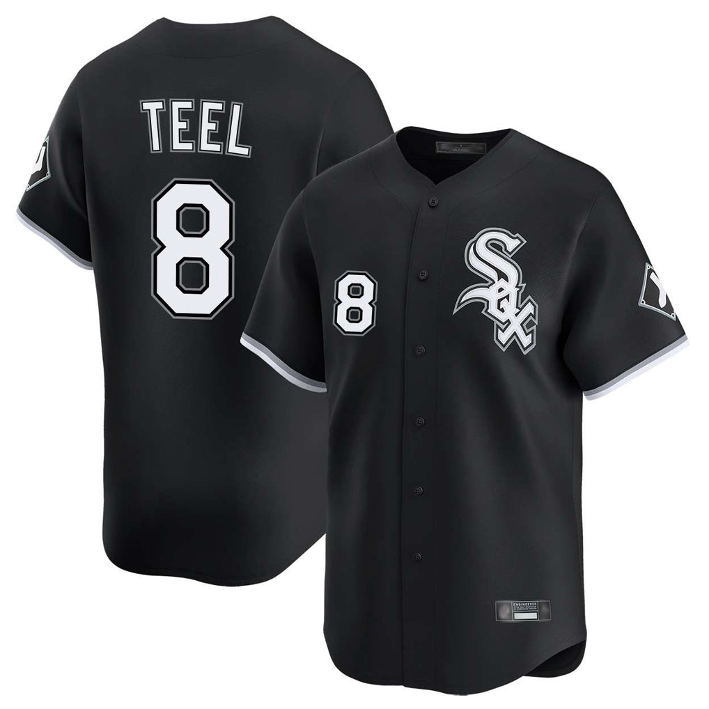 MATTH C.White Sox #8 Kyle Teel Player Black Limited Home Stitched Jerseys