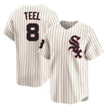 MATTH C.White Sox #8 Kyle Teel Player Cream Cooperstown Collection Limited Home Stitched Jerseys