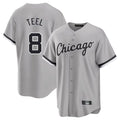 MATTH C.White Sox #8 Kyle Teel Player Gray Home Game Stitched Jerseys